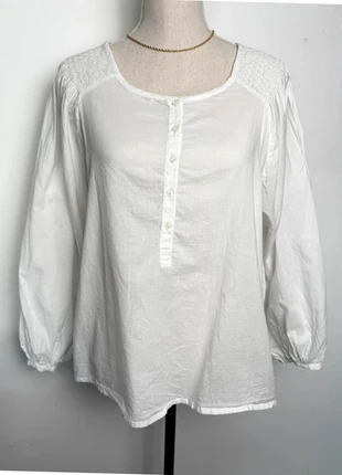 Blouse ba&sh blanche 100 % coton – modèle Normay – Taille 2 / M, marque: Ba&sh, état: Très bon état, taille: M / 38 / 10, 55,00 €, 58,45 € Protection acheteurs incluse