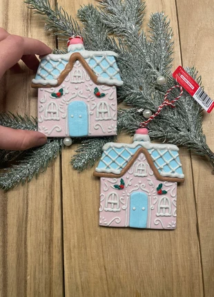 Suspensions maisons pain d’épices roses, brand: Noël, condition: Very good, €7.50, €8.58 includes Buyer Protection