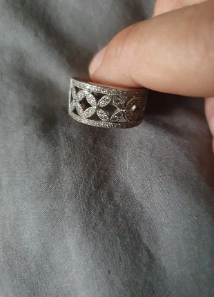 Bague style Van Cleef argent et zirconium ., marca: Presence, estado: Muito bom, tamanho: 16,1 mm Ø / 10,5, €43.00, €45.85 inclui Proteção do Comprador