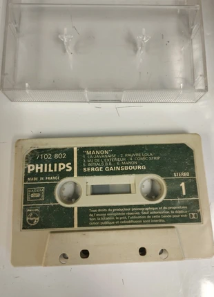 K7 Serge Gainsbourg - Manon, estado: Bueno, 2,90 €, 3,75 € Protección al comprador incluida
