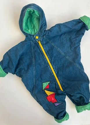 Combinaison jean vintage 90’s mixte 18M, marque: Vintage Dressing, état: Très bon état, taille: 18-24 mois / 86 cm, 28,00 €, 30,10 € Protection acheteurs (Pro) incluse