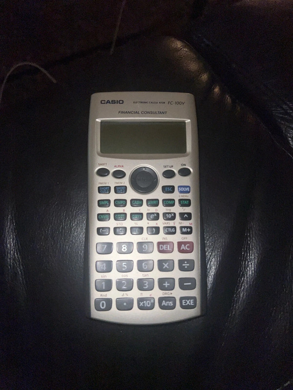 Calculatrice Casio FC-100V financial consultant 4