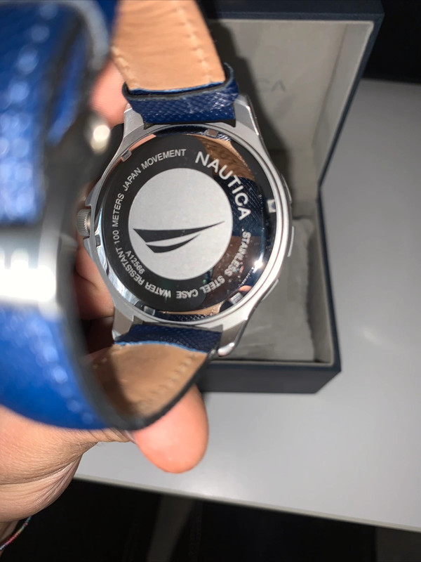 Orologio nautica sales stainless steel case