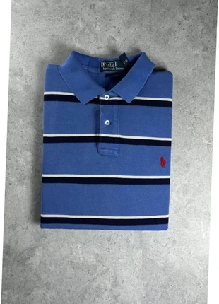 Polo Ralph Lauren homme Custom fit coton piqué | Bleu rayure noir & Blanc | Taille L, marca: Ralph Lauren, estado: Muy bueno, tamaño: L, 20,00 €, 21,70 € Protección al comprador Pro incluida