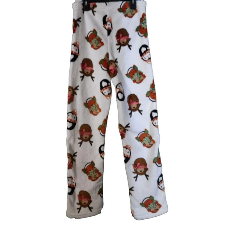 Winter Themed Fleece Sleep Pants Size Medium 3