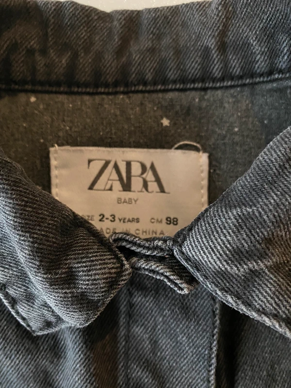 Veste en jeans noir Zara - photo numéro 2