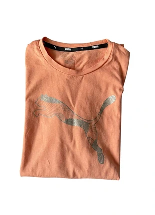 T-shirt de sport puma orange-corail taille XS, marke: Puma, zustand: Sehr gut, größe: XS / 34 / 6, 5,00 €, 5,95 € inklusive Vinted-Käuferschutz