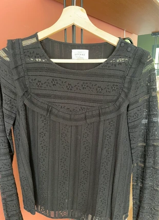 Blouse sézane brodée, merk: Sézane, staat: Goed, maat: XS / 34 / 6, € 20,00, € 21,70 inclusief Kopersbescherming