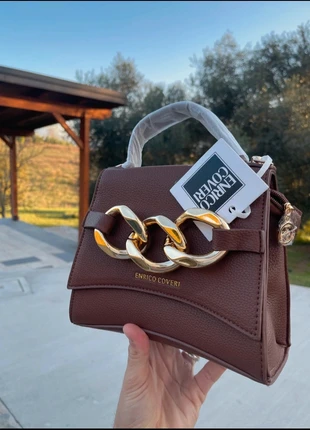 Borsetta Enrico Coveri - Brown, marca: Enrico Coveri, estado: Nuevo con etiquetas, 15,00 €, 16,45 € Protección al comprador incluida