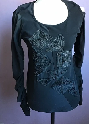 T-shirt noir, marca: Legatte, estado: Muito bom, tamanho: L / 40 / 12, €17.00, €18.55 inclui Proteção do Comprador