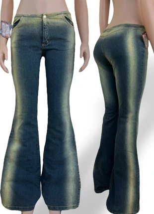Vintage Y2K 2000's sexy girl USA wide bell leg bleach wash jeans 🇺🇸, marca: Vintage Dressing, estado: Nuevo con etiquetas, tamaño: M / 38 / 10, 55,99 €, 59,49 € Protección al comprador Pro incluida
