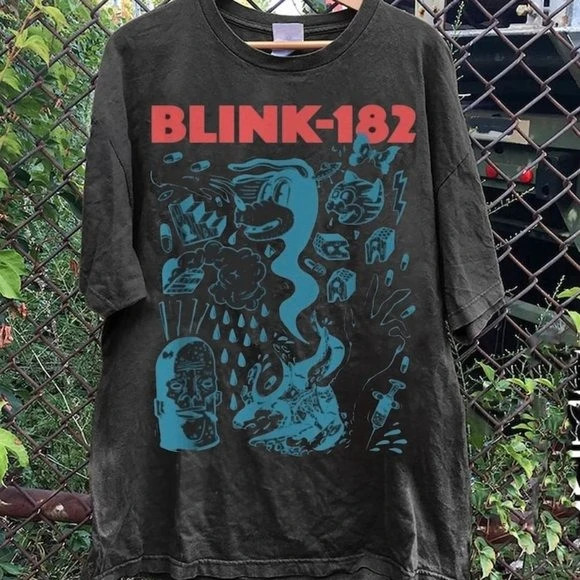 Blink Vintage 182 Shirt, Blink Retro 182 Fans Lover Gift,music Tshirt,world Tour