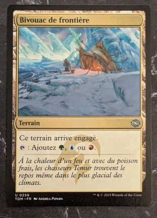Bivouac de frontière - Terrain unco - Tarkir MTG, marque: Wizards of the Coast, état: Neuf sans étiquette, 1,00 €, 1,75 € Protection acheteurs (Pro) incluse