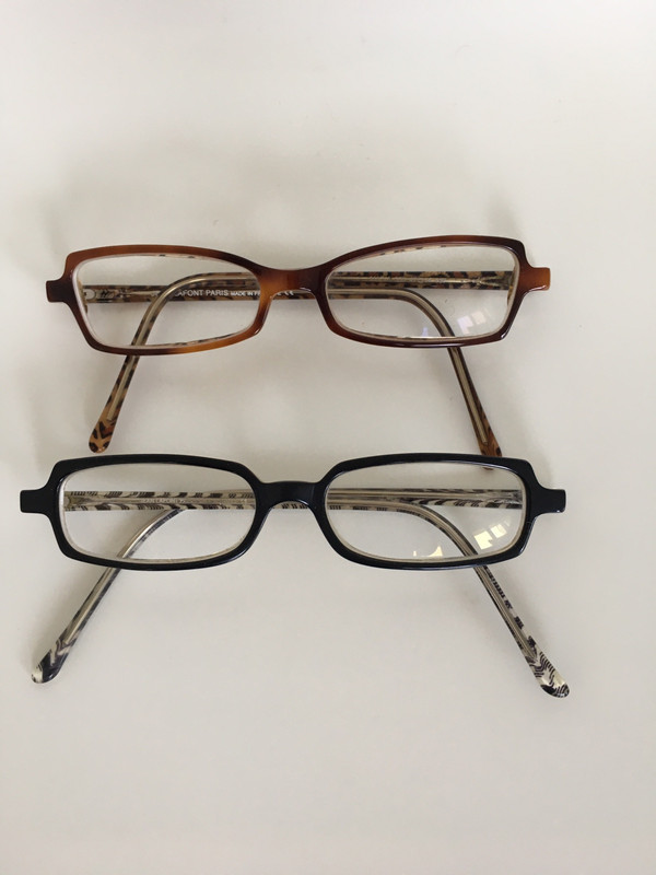 Lot de 2 montures de lunettes Lafont z bre et l opard