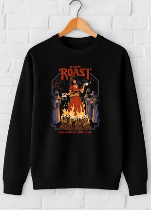 Dark Roast Unisex Sweatshirt – Hallowed Grounds Edition, brand: JHK, condizioni: Ottime, taglia: L, €15.50, €16.98 include la Protezione acquisti