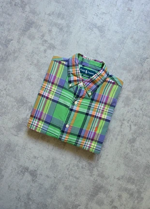 Chemise à carreaux manches courtes Ralph Lauren taille M hommes Vert Bleu Orange.. logo Orange, marque: Ralph Lauren, état: Très bon état, taille: M, 18,00 €, 19,60 € Protection acheteurs incluse