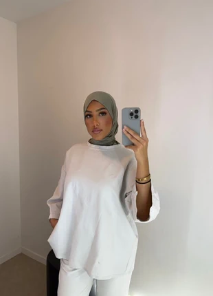 Cagoule hijab voile vert d’eau, marque: Sel collection, état: Neuf avec étiquette, 12,00 €, 13,30 € Protection acheteurs incluse