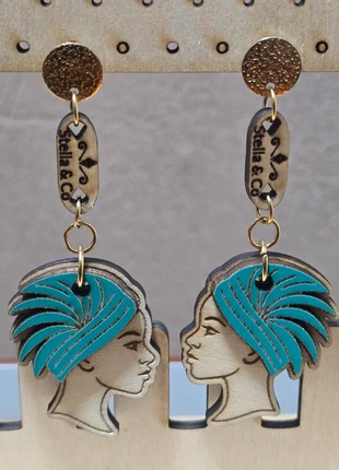 🌺 Boucles d’oreilles Queens of Africa – Stella & Co 🌺, état: Neuf avec étiquette, 9,00 €, 10,15 € Protection acheteurs (Pro) incluse