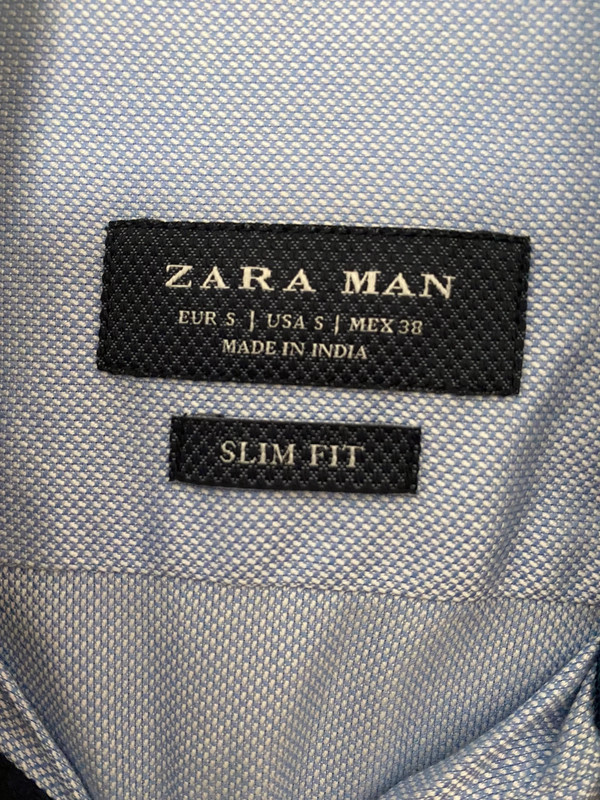 Camisa hombre Zara slim -