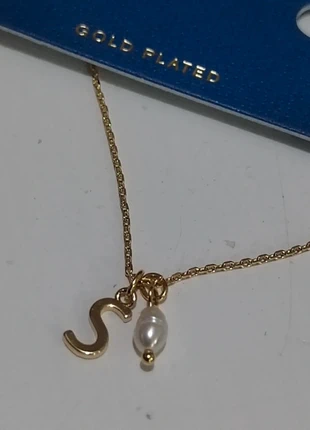 Accessorize Gold-Plated Initial "S" Necklace with Freshwater Pearl Charm – Perfect Birthday Gift, brand: Accessorize, condition: New with tags, £6.50, £7.53 includes Buyer Protection