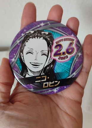 Mugiwara Store One Piece Yakara Can Badge Nico Robin, marke: OnePiece, zustand: Sehr gut, 15,00 €, 16,45 € inklusive Vinted-Käuferschutz