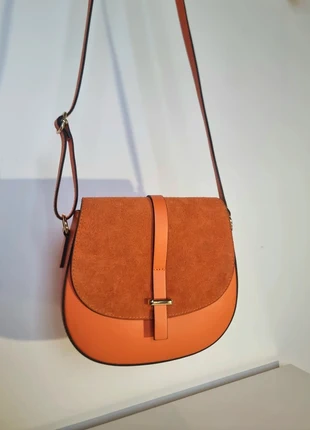 Sac Artisanal Italien en Cuir Véritable Orange - Utilisé Deux Fois, merk: CUIR, staat: Nieuw zonder prijskaartje, € 24,99, € 26,94 inclusief Kopersbescherming