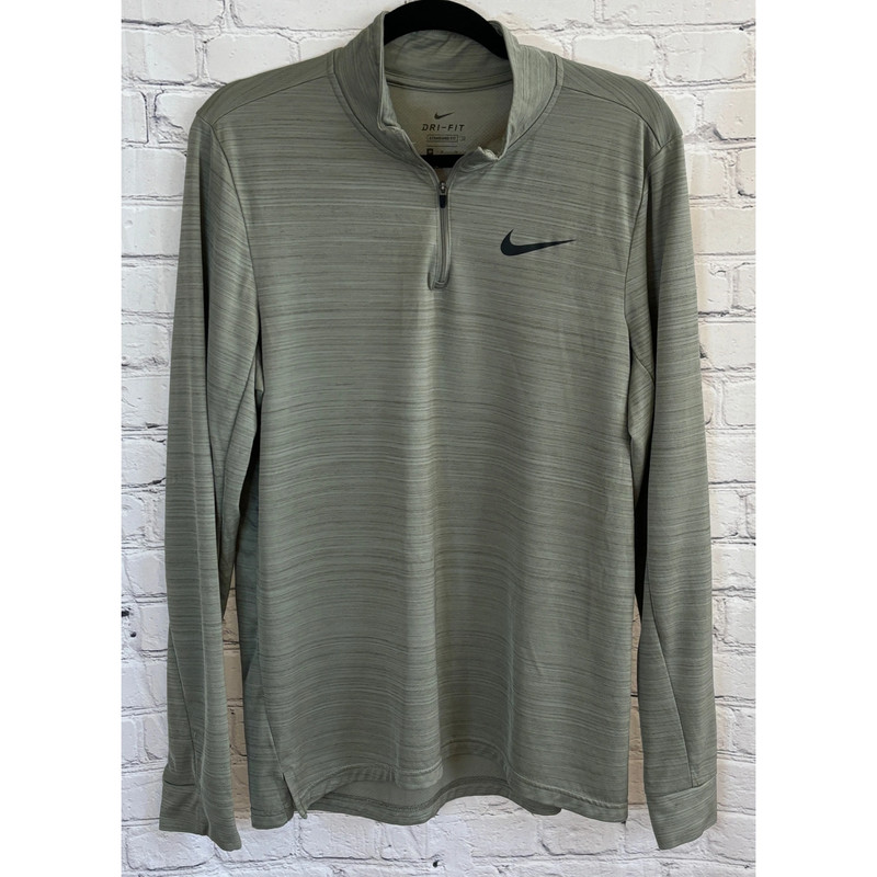 Nike Men's Breathe Superset Green Quarter Zip Pullover (Size M) 1