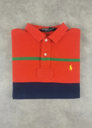 Polo Ralph Lauren rouge | Logo brodé jaune | Taille XL | œillets respirants |, marque: Ralph Lauren, état: Bon état, taille: XL, 29,90 €, 32,10 € Protection acheteurs incluse