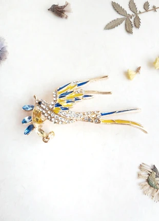 Broche oiseau jaune et bleu, marke: Broche oiseau 🐦☀️, zustand: Sehr gut, 8,00 €, 9,10 € beinhaltet Vinted-Käuferschutz Pro