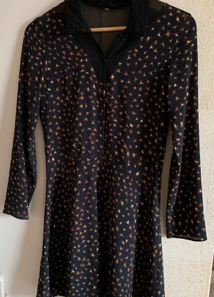 Robe à manches longues femme noir et marron 34 ikks, marca: IKKS, estado: Muy bueno, tamaño: XS / 34 / 6, 14,00 €, 15,40 € Protección al comprador incluida