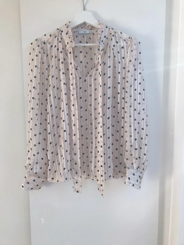 Blouse à pois cheap mango