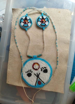 Authentic American Indian Sioux Medallion necklace, marke: Artisan, zustand: Neu, 85,00 €, 89,95 € inklusive Vinted-Käuferschutz