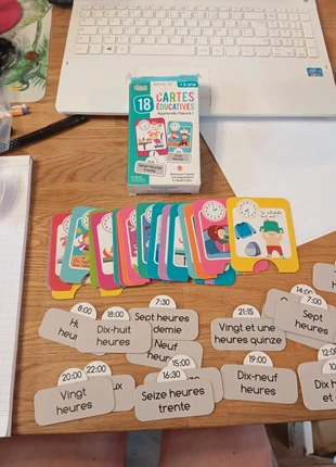 Carte éducatives, brand: Jeux 2 Mômes, condition: Satisfactory, size: One size, €2.00, €2.80 includes Buyer Protection