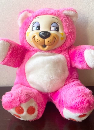 Ultra Rare - Pink Hear Bear - Vintage 70s 80s - Soft plush Pink Mummy Dog, brand: Pink Heart Dog, condition: Good, size: M, £50.00, £54.30 includes Buyer Protection