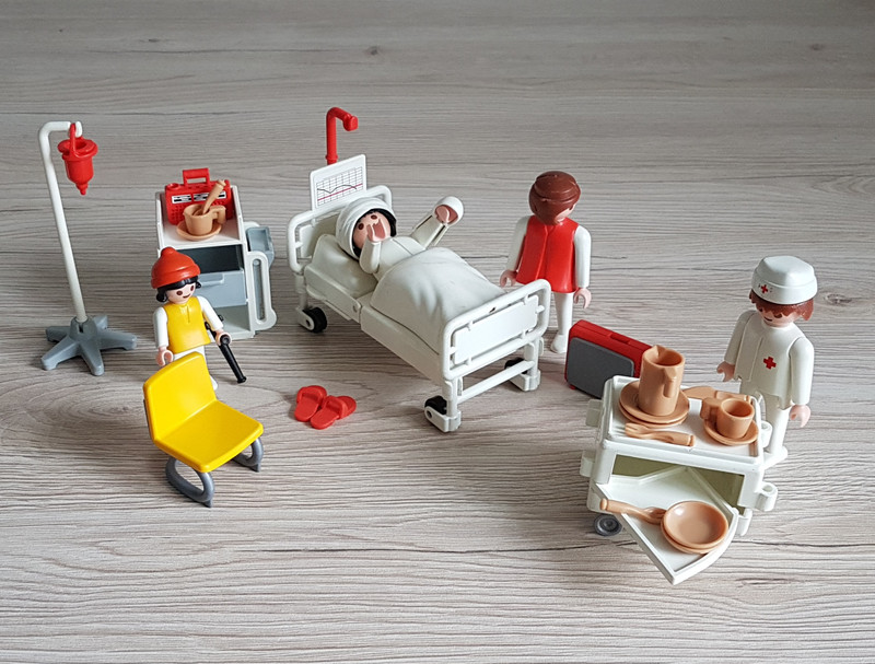 Playmobil chambre d'hôpital 3495 vintage - Playmobil