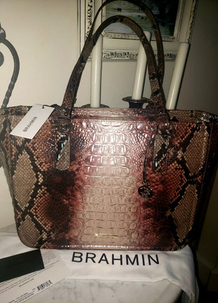 Brahmin, Bags, Nwt Brahmin Tabitha Dusty Blue Melbourne