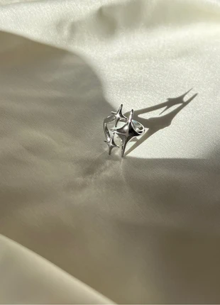 Star ring adjustable stainless steel, état: Neuf sans étiquette, taille: Ajustable, 6,00 €, 7,00 € Protection acheteurs (Pro) incluse