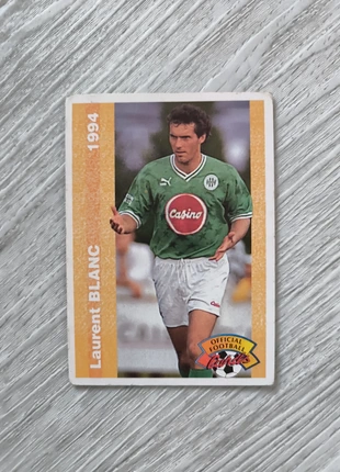 Carte de foot n°176 du joueur Laurent Blanc, marque: Panini, état: Satisfaisant, 3,00 €, 3,85 € Protection acheteurs incluse