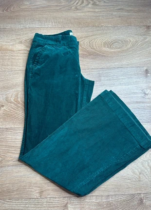 Pantalon en Velour Côtelé Old Navy Vert Sapin - Taille 6 - Coupe Large, brand: Old Navy, condition: Very good, size: XS / 34 / 6, €10.50, €11.73 includes Buyer Protection