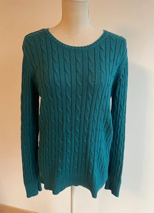 Pull torsadé vert émeraude – St John’s Bay – Taille L, marque: St. John's Bay, état: Très bon état, taille: L / 40 / 12, 8,00 €, 9,10 € Protection acheteurs incluse