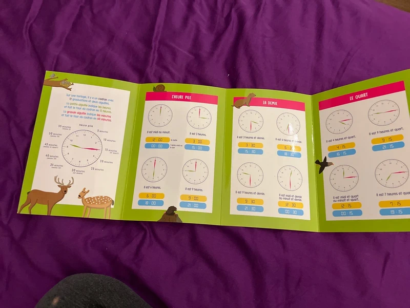 Livret j’apprends à lire l’heure - photo numéro 2