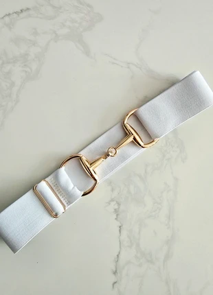 White & gold belt, brand: Tack Treasures, condition: New without tags, size: Adjustable, £7.50, £8.58 includes Buyer Protection