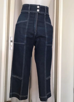Pantacourt jeans taille haute Paul Brial, marca: Paul Brial, estado: Novo sem etiquetas, tamanho: S / 36 / 8, €15.00, €16.45 inclui Proteção do Comprador