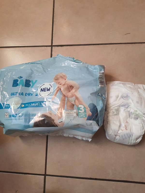 3€ Lot de 11 couches Baby Ultra-dry+ 2 couches lotus Baby - Vinted