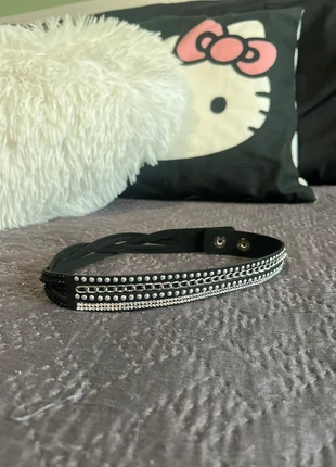 Choker Nero con Strass e Borchie – Stile Rock-Glam & Tendenza!, brand: rock, condizioni: Nuovo senza cartellino, €3.00, €3.85 include la Protezione acquisti