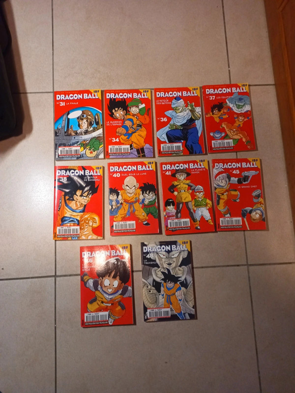 Lot de 10 mangas Dragonball. 1