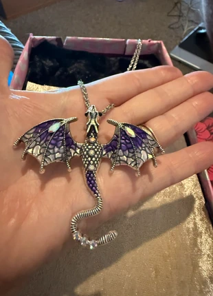 Large purple dragon pendant with chain, brand: Dusk2Dawn, condition: New without tags, £3.50, £4.38 includes Buyer Protection