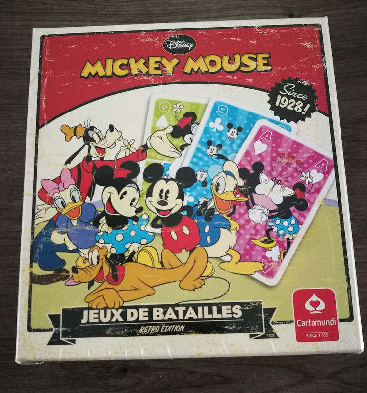 Coffret Jeu de Bataille Mickey Rétro édition Cartamundi - Jeux