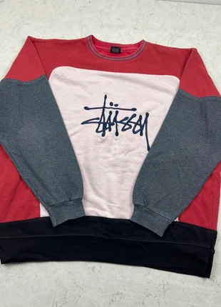 Sweat Stüssy Vintage Oversize Y2K Retro Rework rouge - Taille XL, marque: Stüssy, état: Très bon état, taille: XL, 30,00 €, 32,20 € Protection acheteurs incluse