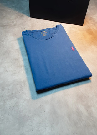 Tee shirt Ralph Lauren bleu logo brodé rouge pour homme taille L en très bon état, marque: Ralph Lauren, état: Très bon état, taille: L, 25,00 €, 26,95 € Protection acheteurs incluse